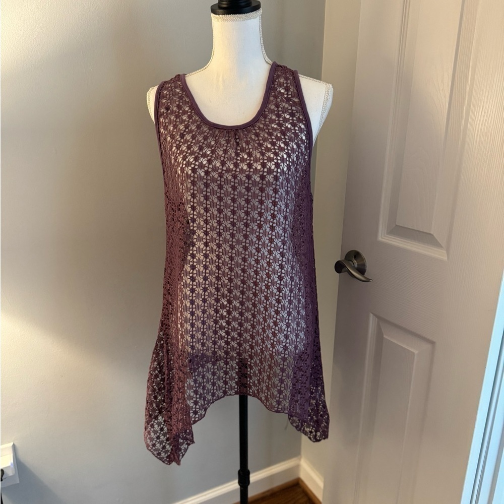 Aria NWT Swim suit cover up dusty purple color hand made